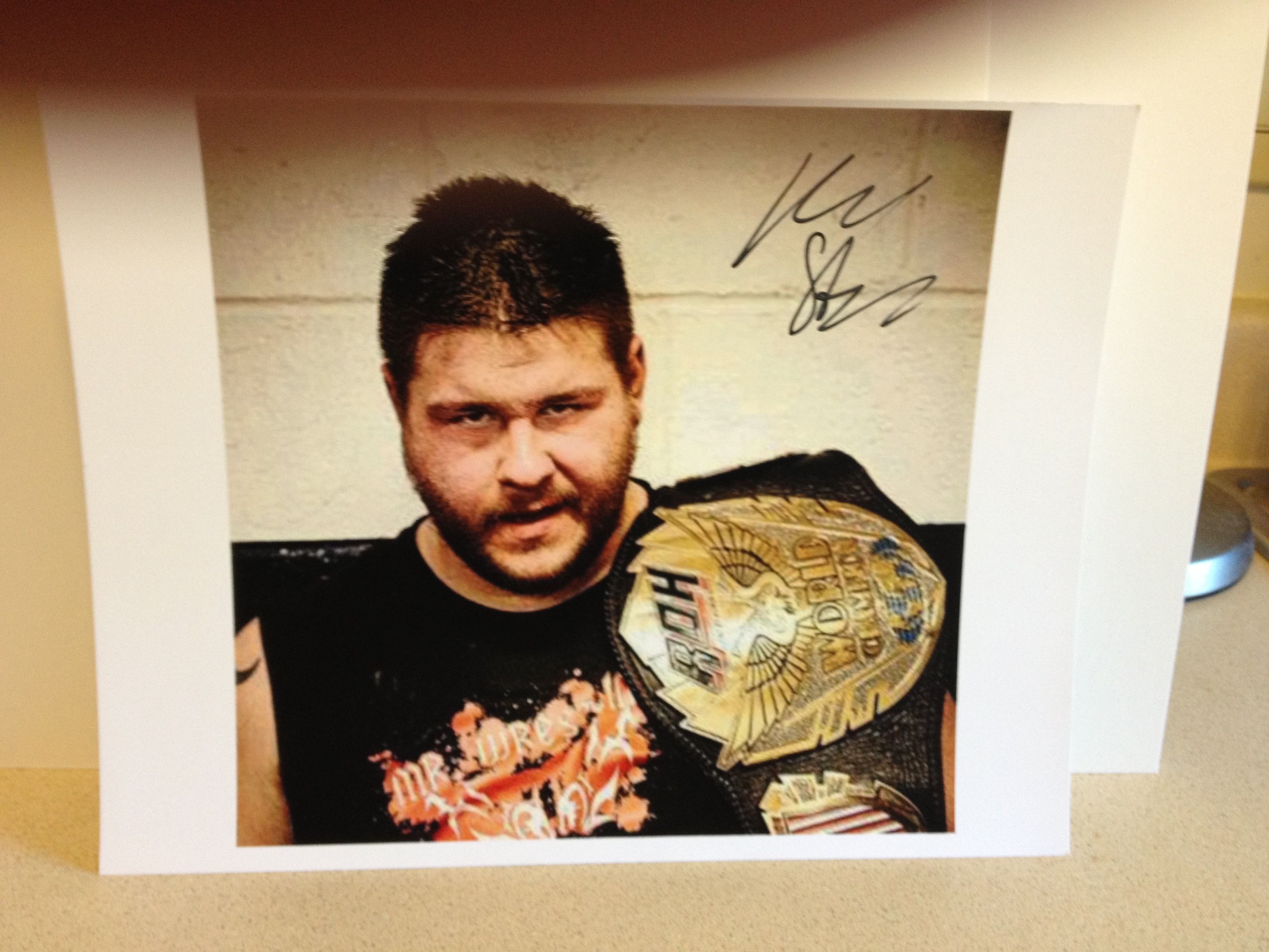 Kevin Steen Signed Color Photo (100% Authentic) Comes w/Certificate of Authenticity