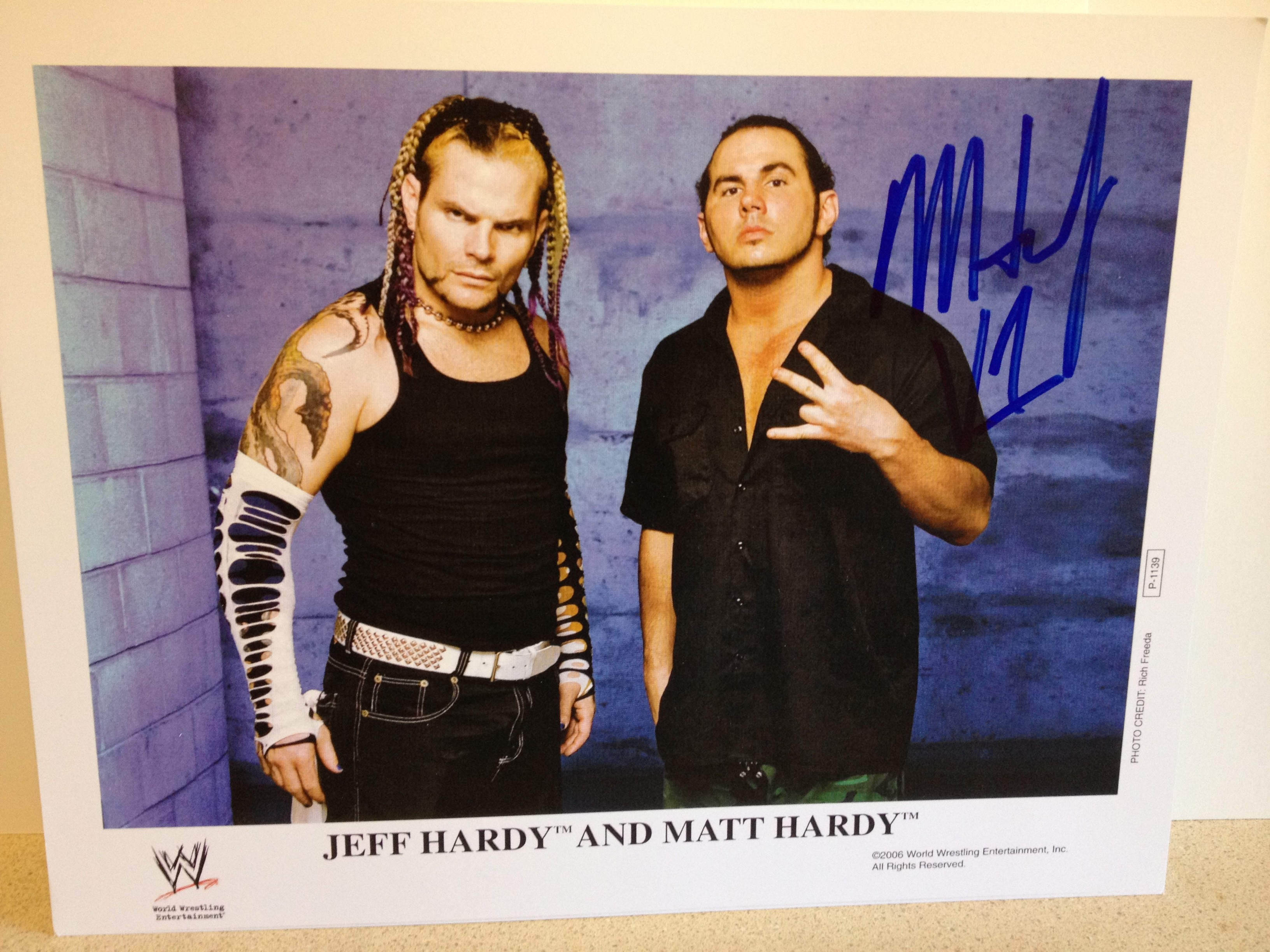 Matt Hardy Signed Classic Color Photo (100% Authentic) Comes w/Certificate of Authenticity