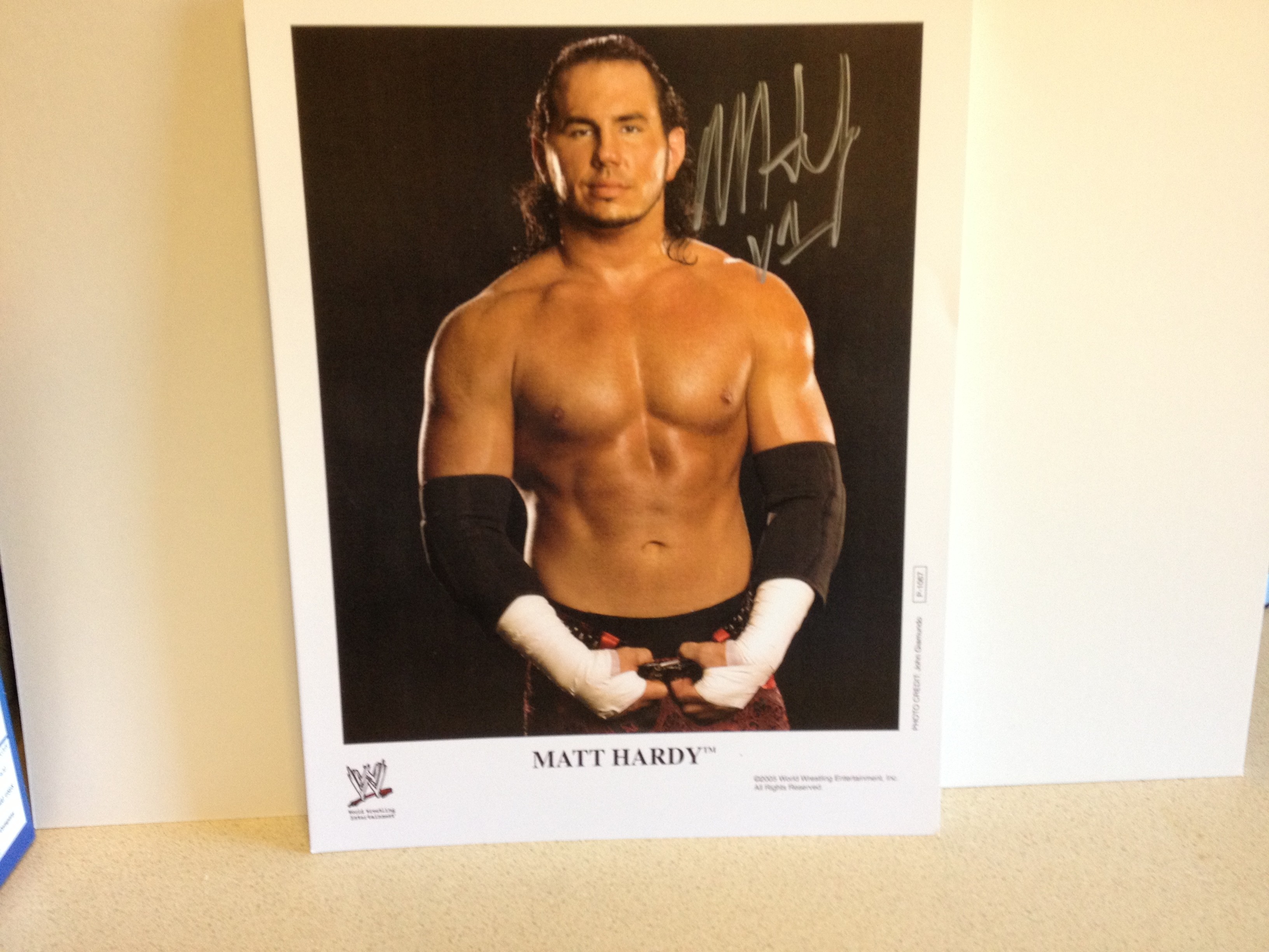 Matt Hardy Signed Color Photo (100% Authentic) Comes w/Certificate of Authenticity