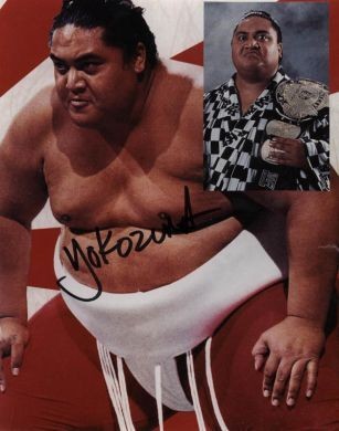 Yokozuna Signed 8x10 Color Photo (100% Authentic) Comes w/Certificate of Authenticity